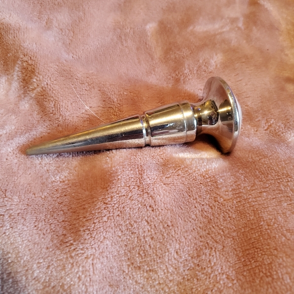 Two Elegant Glass & Silver Wine Bottle Toppers - Picture 5 of 7